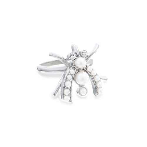 Deco Pearl Fly Ring