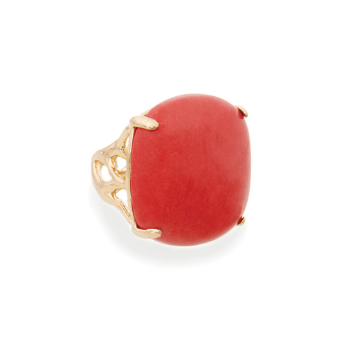 Coral Stone Ring